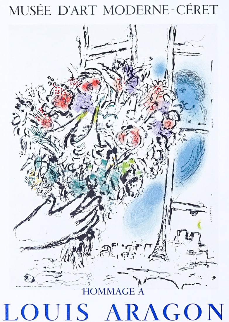 Marc Chagall - Louis Aragon 1971 Poster (1 of 3)