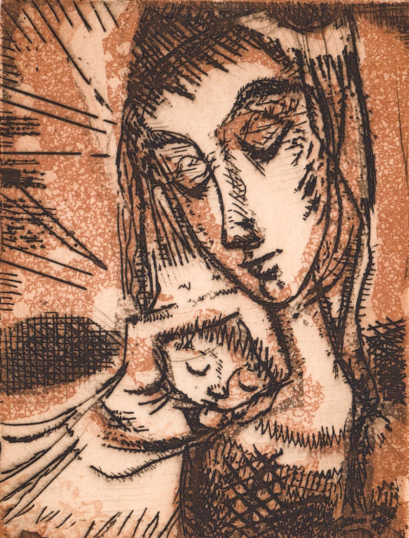 Etienne Ret SIGNED Etching #104/200: Etienne Ret (French, 1900-1996) etching pencil signed and numbered 104/200 lower margin. 6.125 x 4.625 in. Sheet measures 11 x 10 in. Unframed, loose, not glued down or mounted. Lot measures12.25 in. 