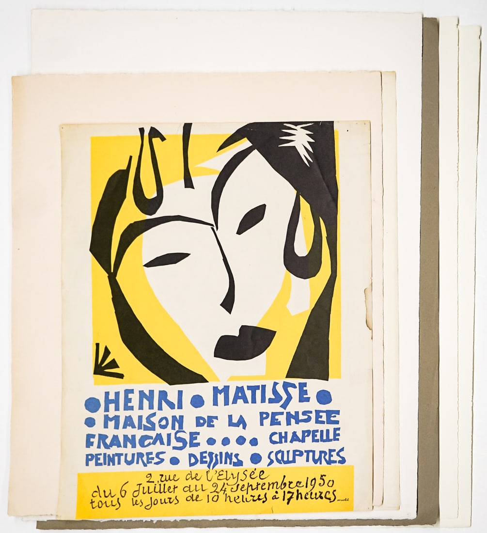 Prints (7) Various Artists [Wm. Gropper]: Seven (7) prints by various artists. Includes: William Gropper (2) SIGNED; Raphael Soyer (2 of same) SIGNED; Marcel Vertes SIGNED; and more. Sheets measure 20 to 26.5 in. x 15.5 to 26 in. Unframed, lo