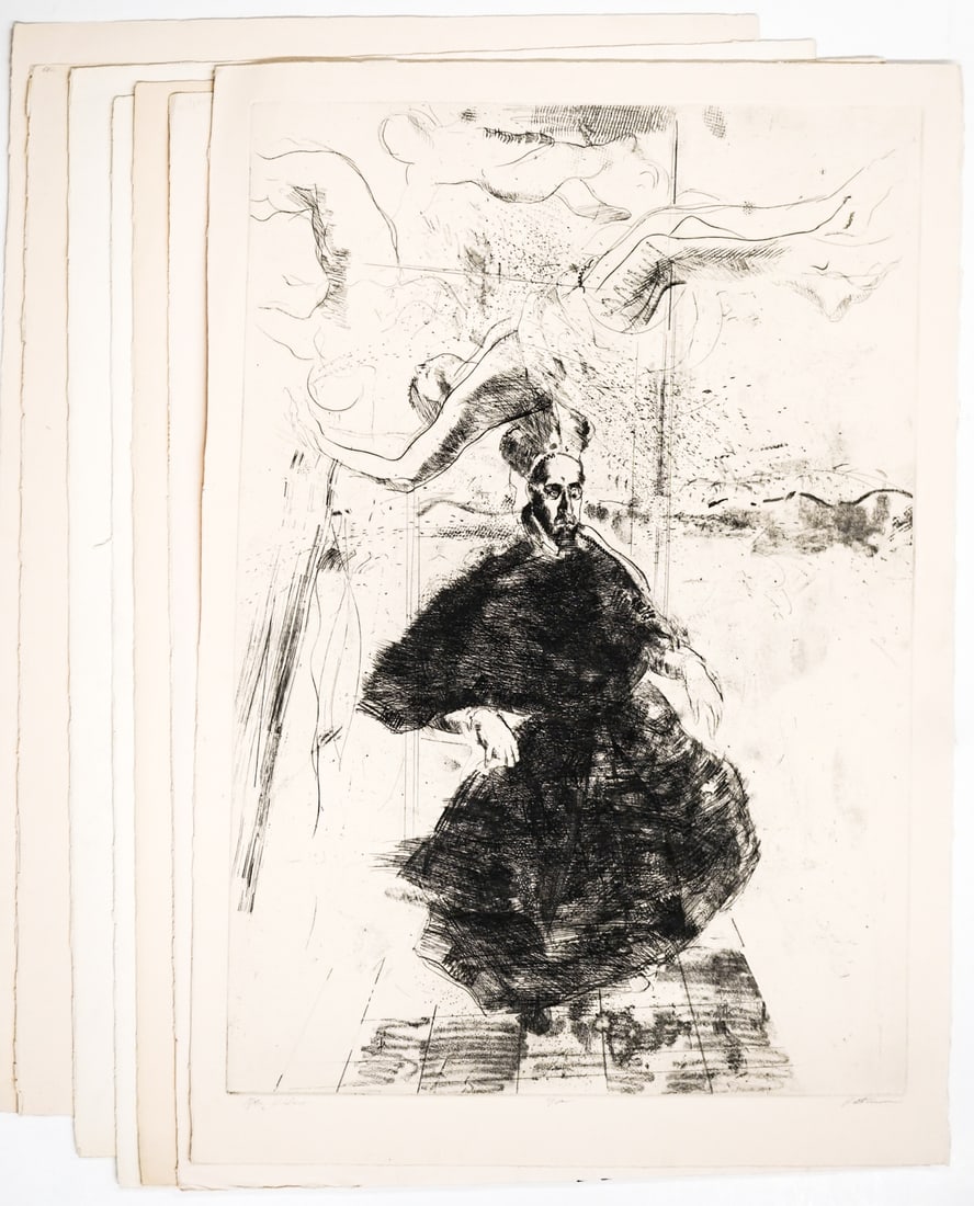 William Patterson (7) SIGNED Large Etchings: Seven (7) William Patterson large etchings. Pencil signed, AP or numbered. Sheets measure approximately 30 x 22 in. Unframed, loose, not glued down or mounted. Print lot measures 34.5 in. H x 24.5 in.