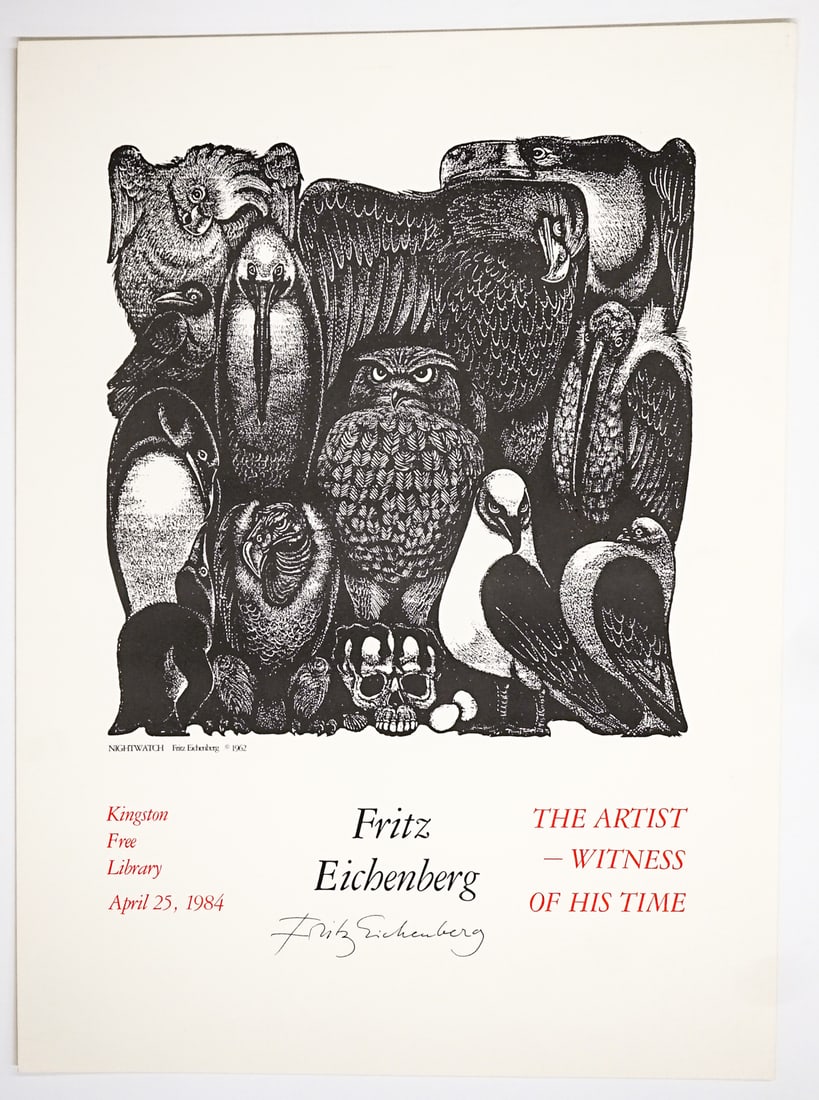 Fritz Eichenberg (10) Exhibit Posters [5 SIGNED] - 6