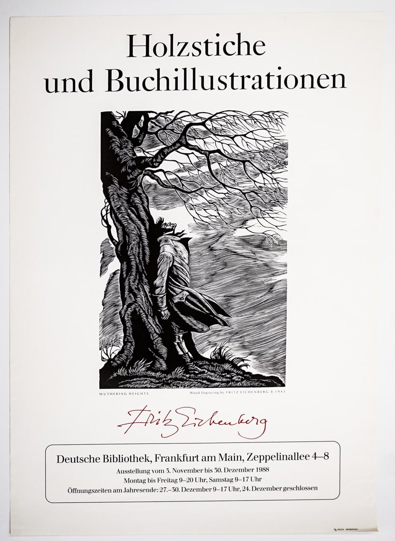 Fritz Eichenberg (10) Exhibit Posters [5 SIGNED] - 7