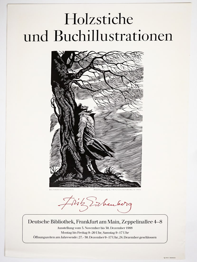 Fritz Eichenberg (10) Exhibit Posters [5 SIGNED] - 8
