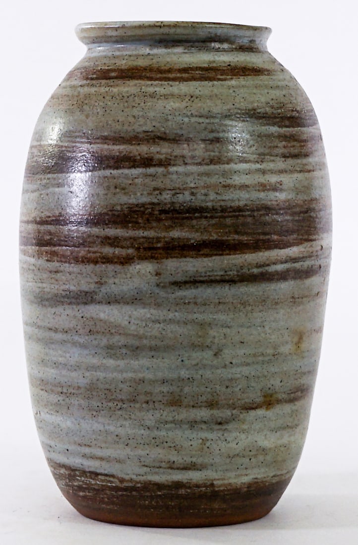 Mid-Century Studio Pottery 7.75IN Vase (1 of 5)