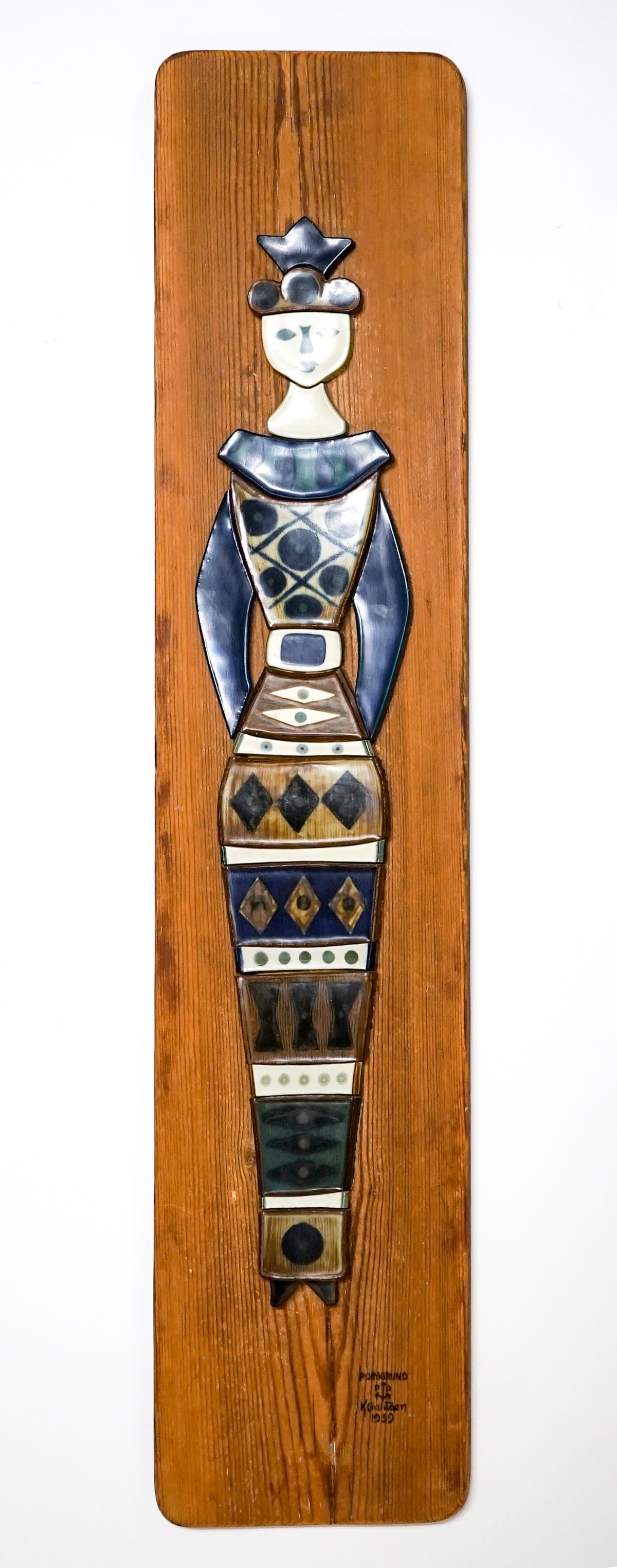 Porsgrund Norway Konrad Galaaen Ceramic Plaque (1 of 3)