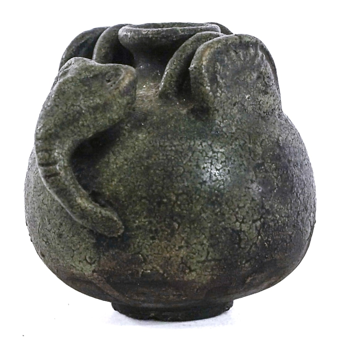 Vintage Pottery Effigy Small Pot (1 of 4)