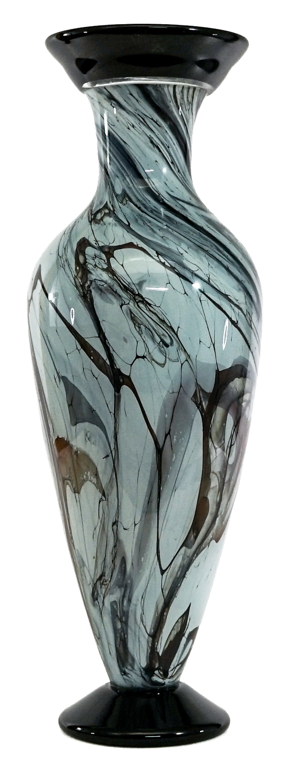 LaChaussee SIGNED 19.5IN Glass Art Vase 1996 (1 of 4)