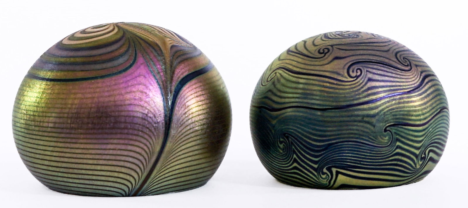 Orient & Flume (2) Art Glass Paperweights (1 of 6)