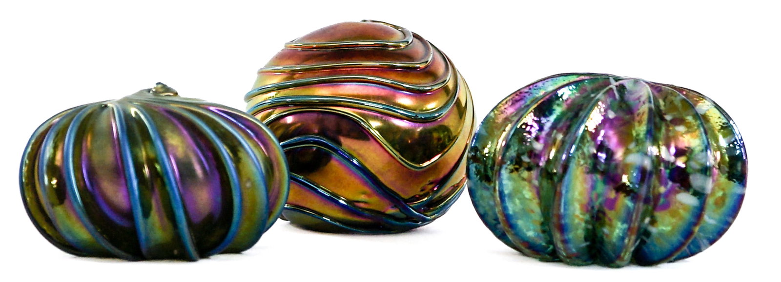 Art Glass (3) Paperweights [Zephyr] (1 of 8)