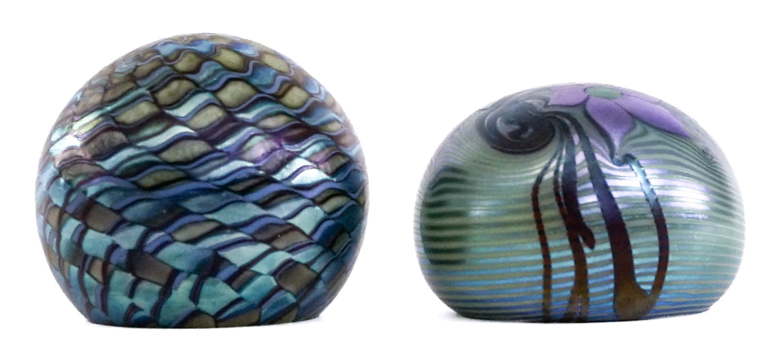 Orient & Flume (2) Art Glass Paperweights (1 of 6)