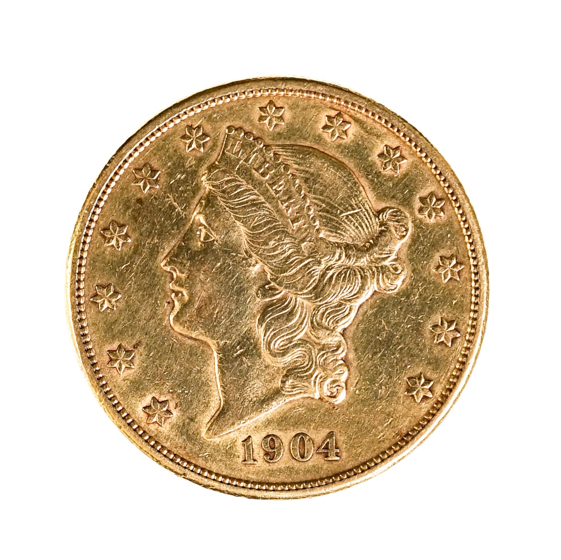 1904 S US $20 Liberty Gold Piece Double Eagle (1 of 2)