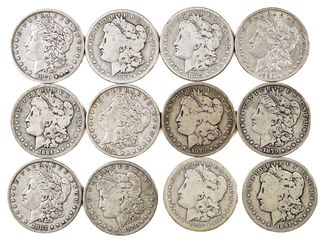 (12) U.S. Morgan Silver Dollars (1 of 2)