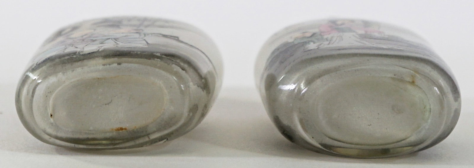 Pair Inside Painted Snuff Bottles [Figural] - 4