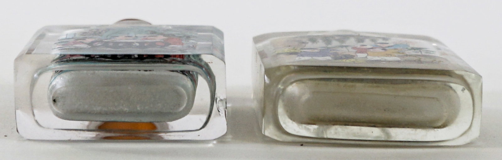 Pair Inside Painted Snuff Bottles [Figural] - 4