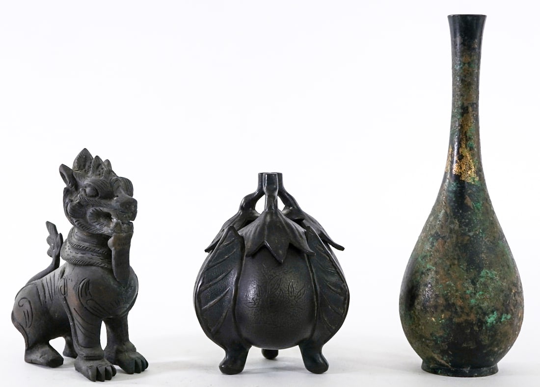 Asian (3) Metalware Decorative Items (1 of 5)