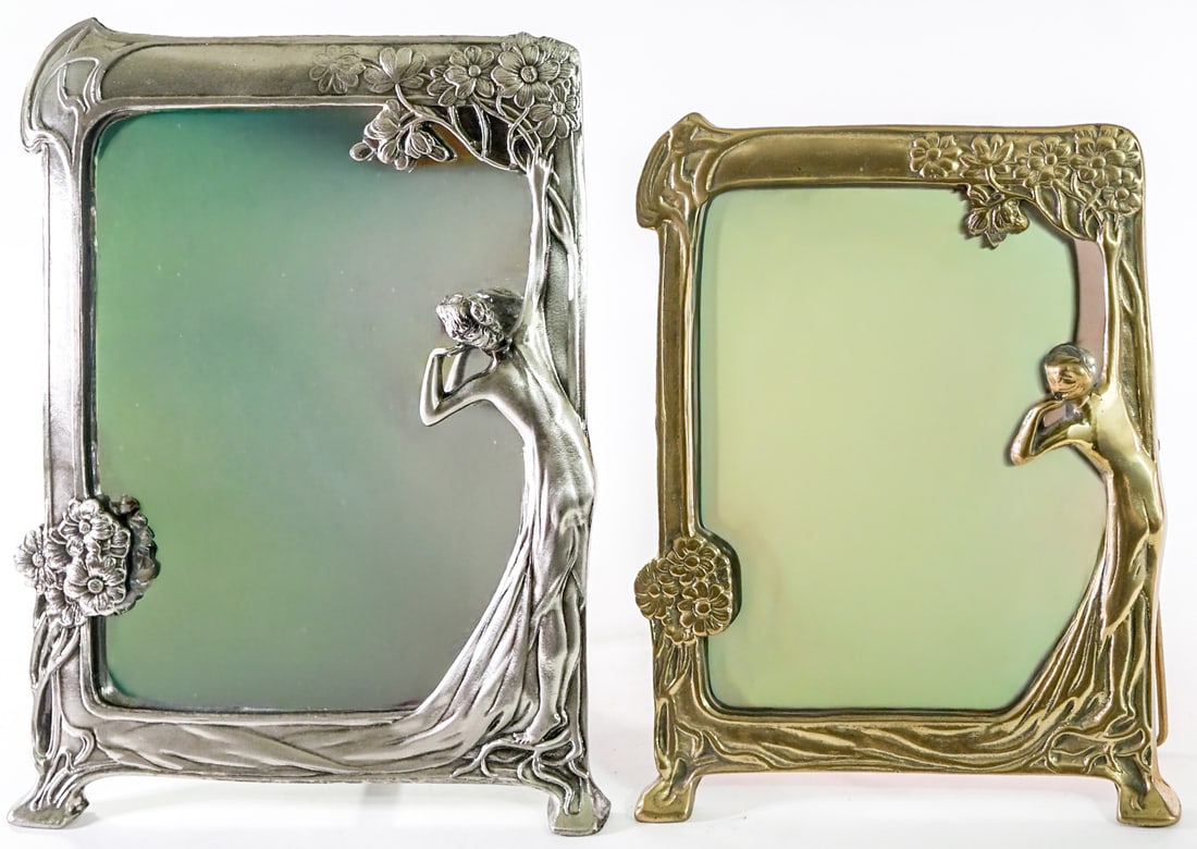 Art Noveau-Style Reproduction (2) Standing Mirror (1 of 3)