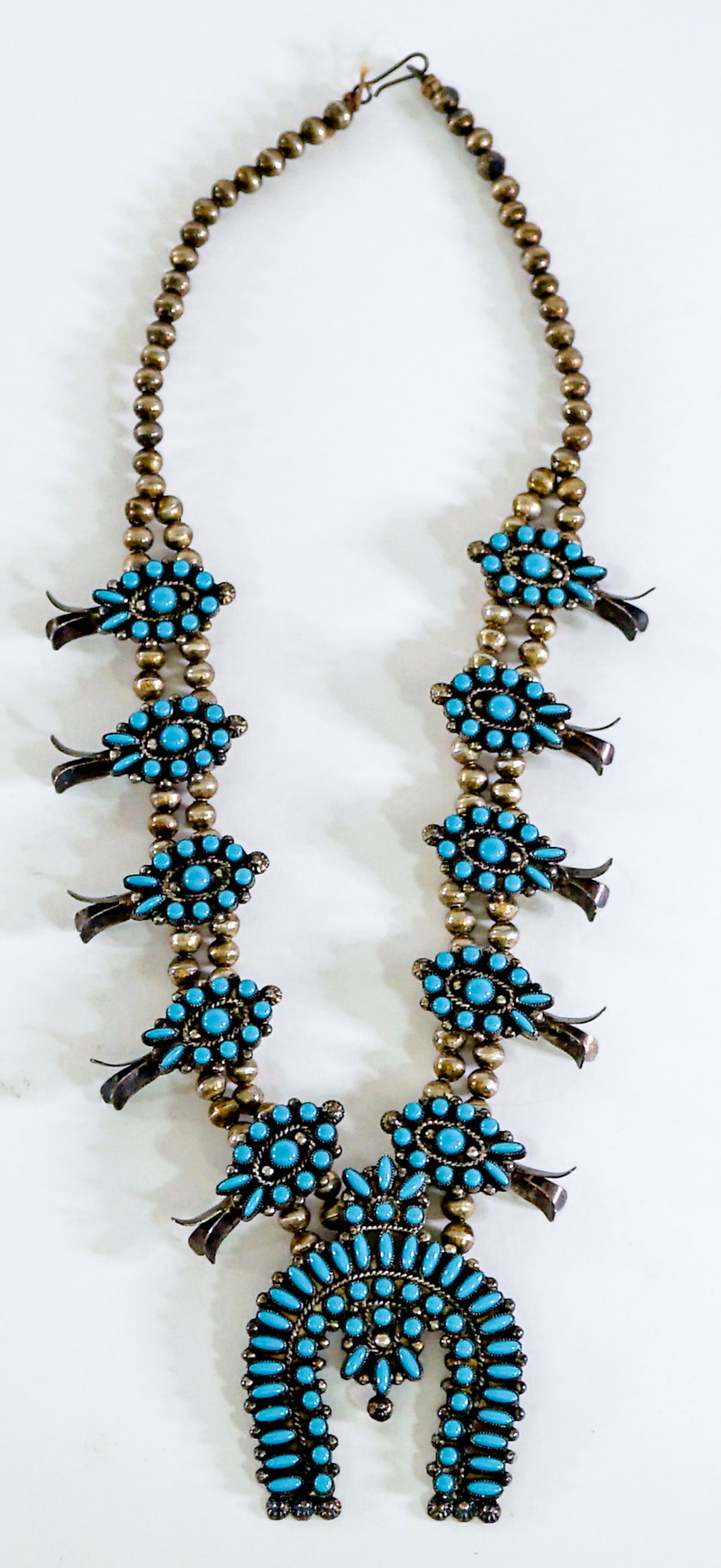 Turquoise Squash Necklace 136g (1 of 4)