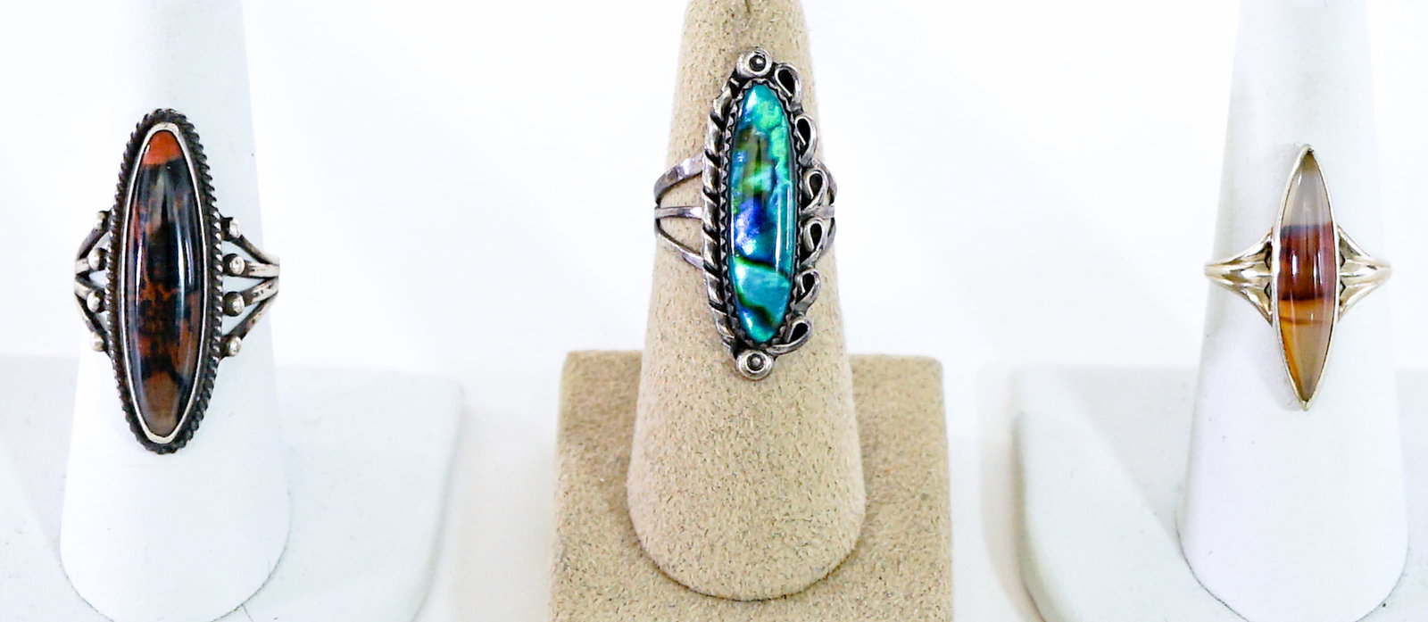 Assorted Stone (3) Rings 14g (1 of 5)