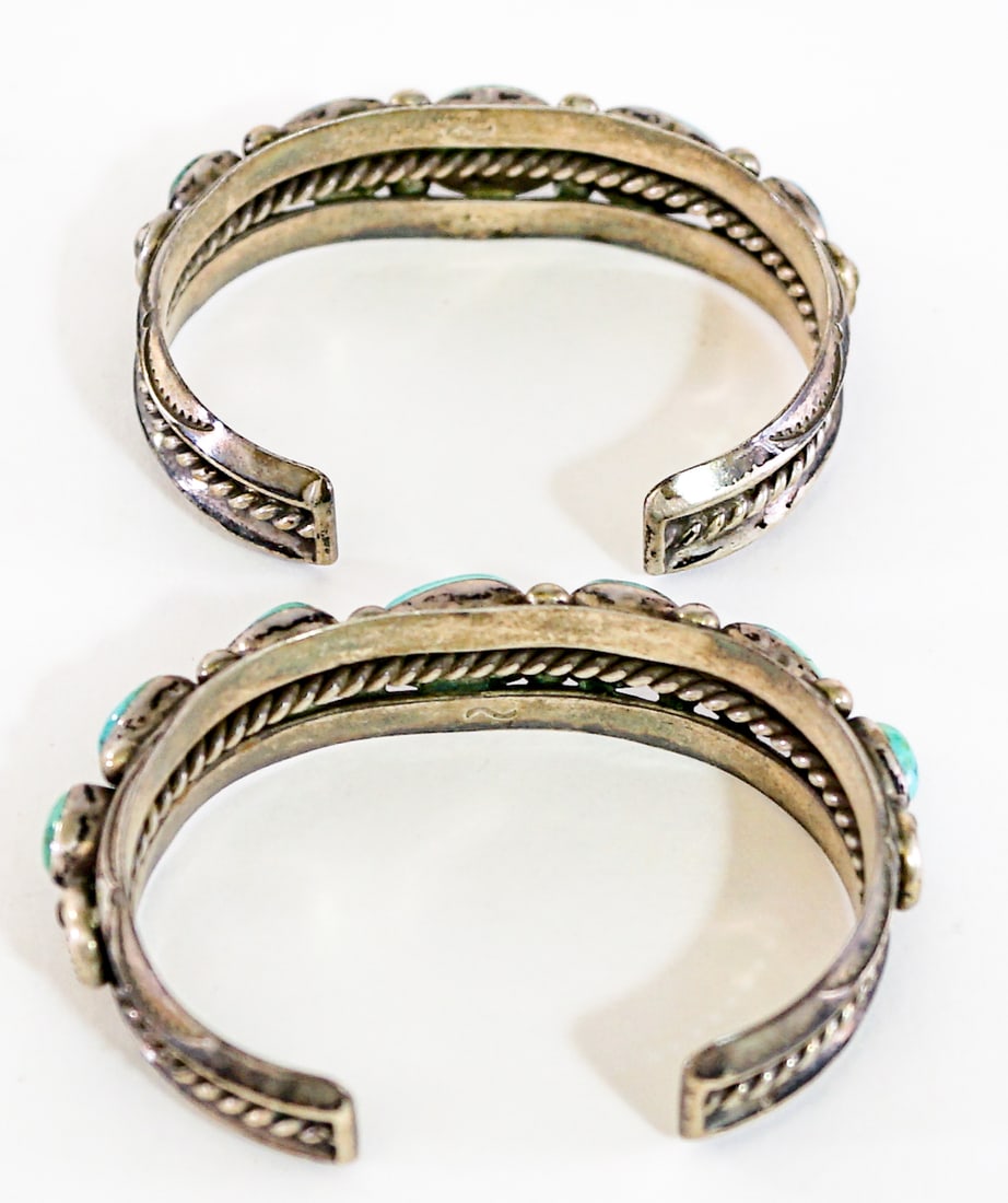 Turquoise (2) Cuff Bracelets - 6
