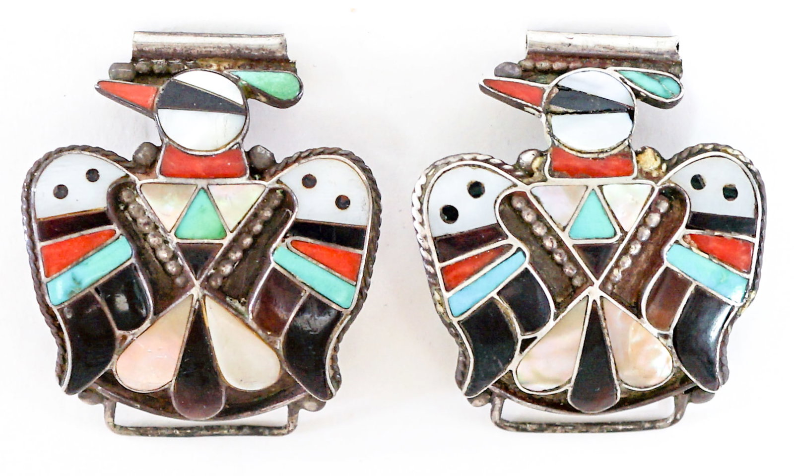 Bobby & Corraine Shack [Zuni] Inlaid Stone Links (1 of 3)