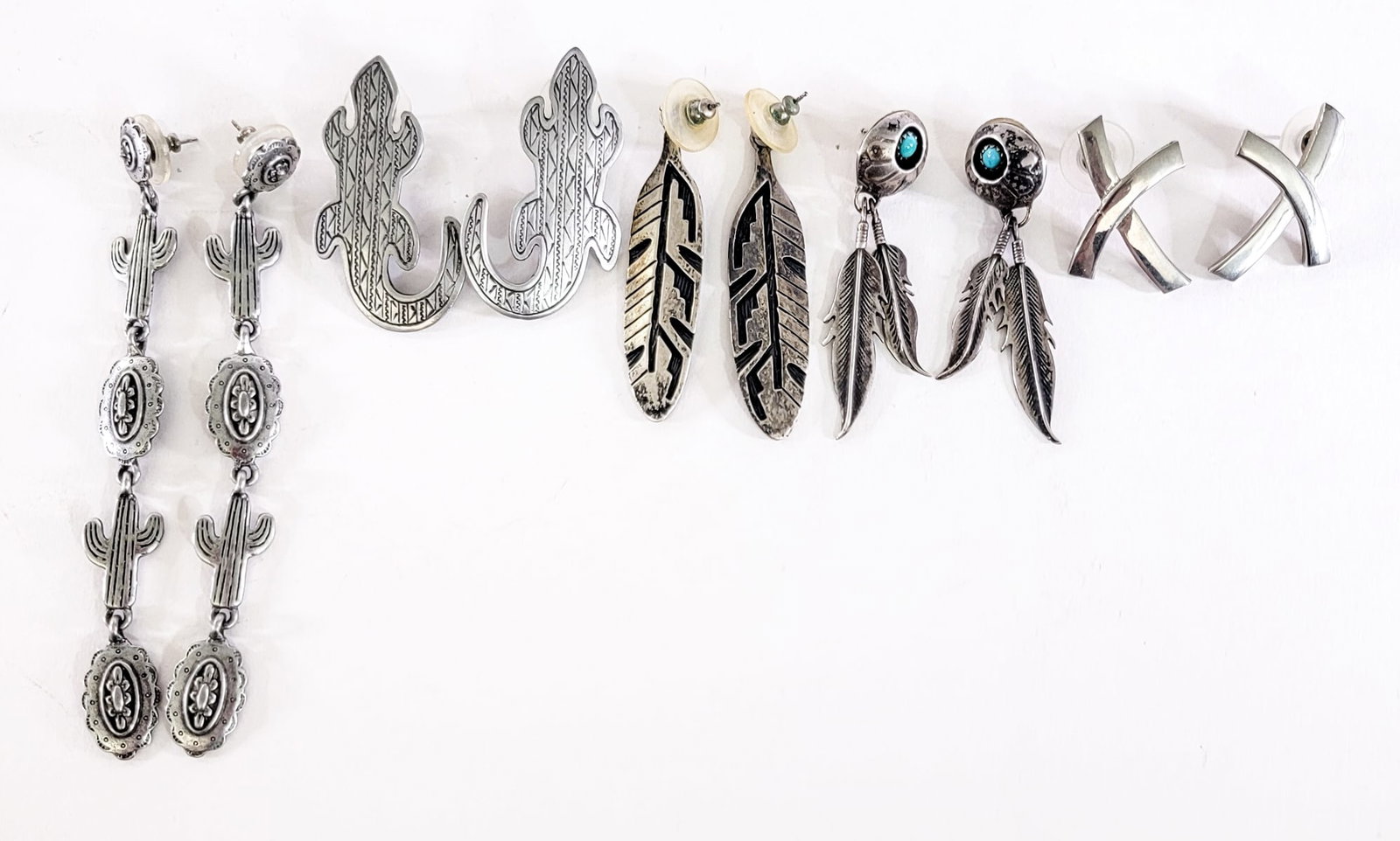 Southwest-Style (5PR) Earrings 36g (1 of 6)