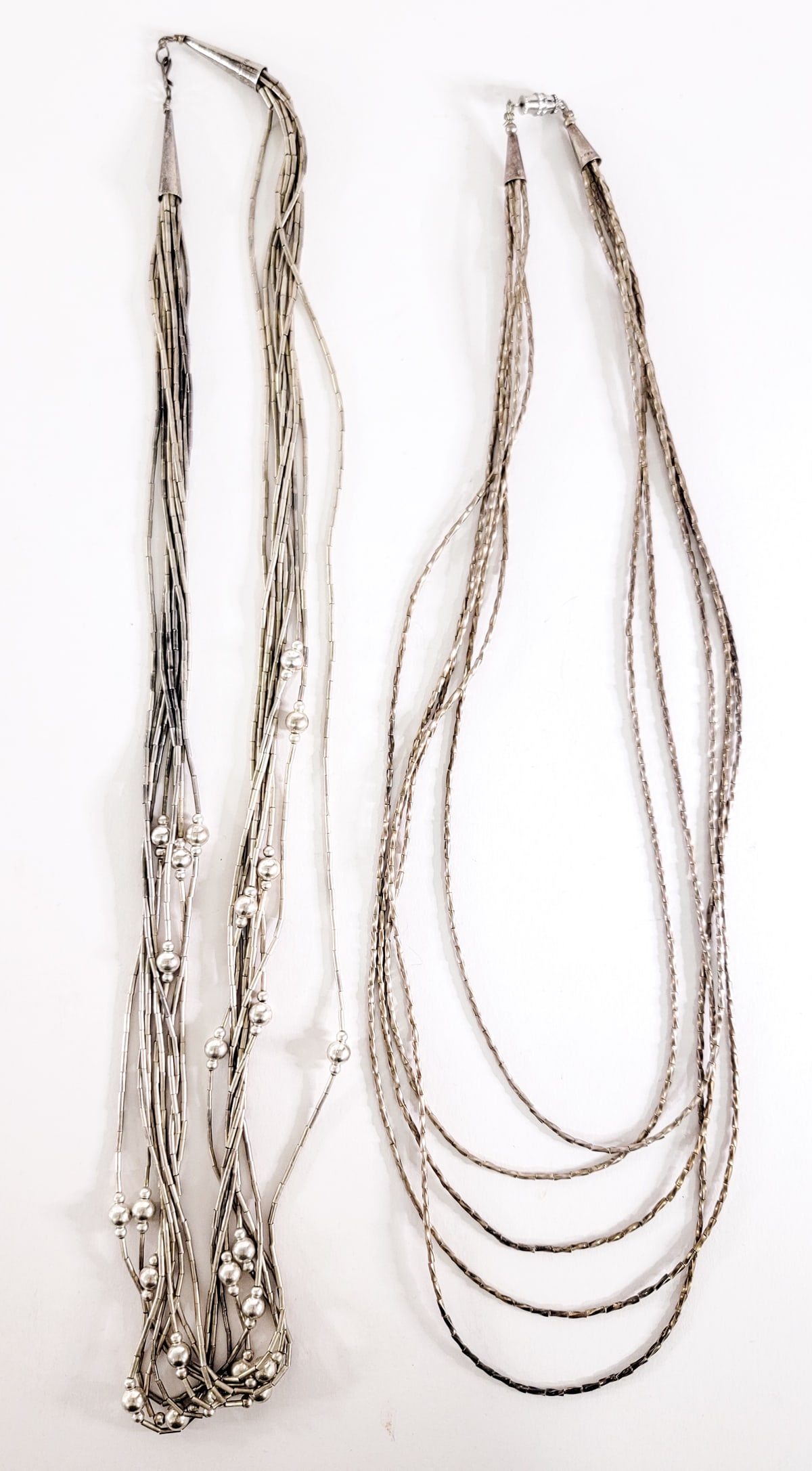 Liquid Silver (2) Necklaces 84g (1 of 3)