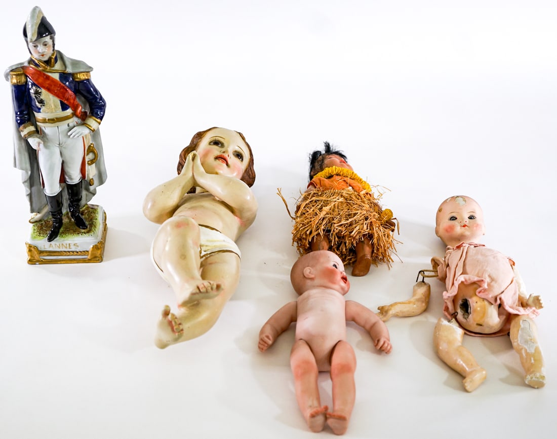 Old Dolls / Parts; Figurines [Mixed Condition] (1 of 6)