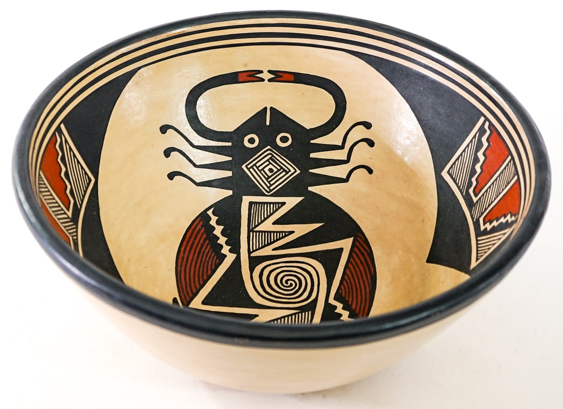 Gregorio Bracamonte SIGNED Polychrome Bowl - 2