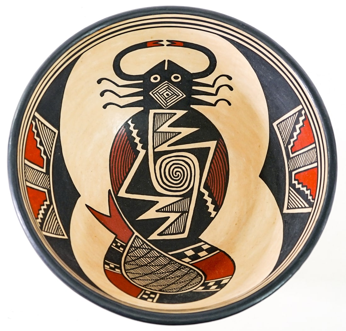 Gregorio Bracamonte SIGNED Polychrome Bowl - 3