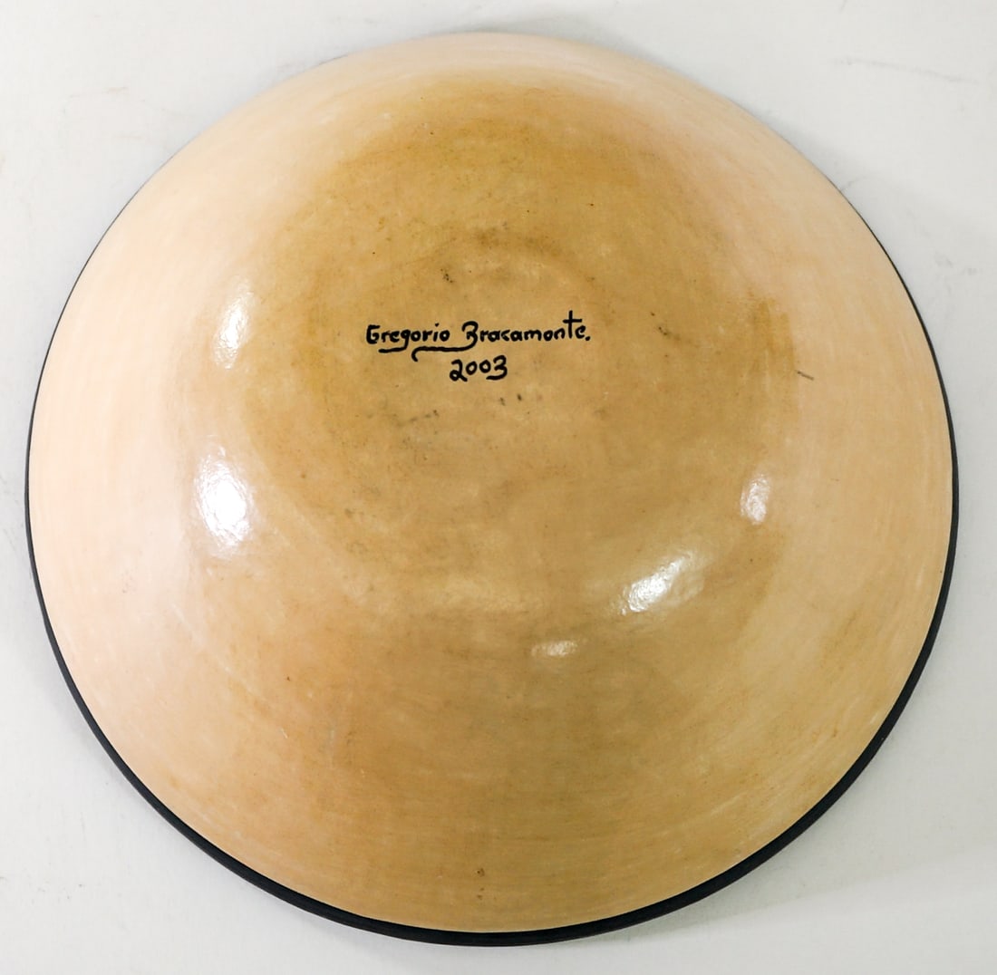 Gregorio Bracamonte SIGNED Polychrome Bowl - 4