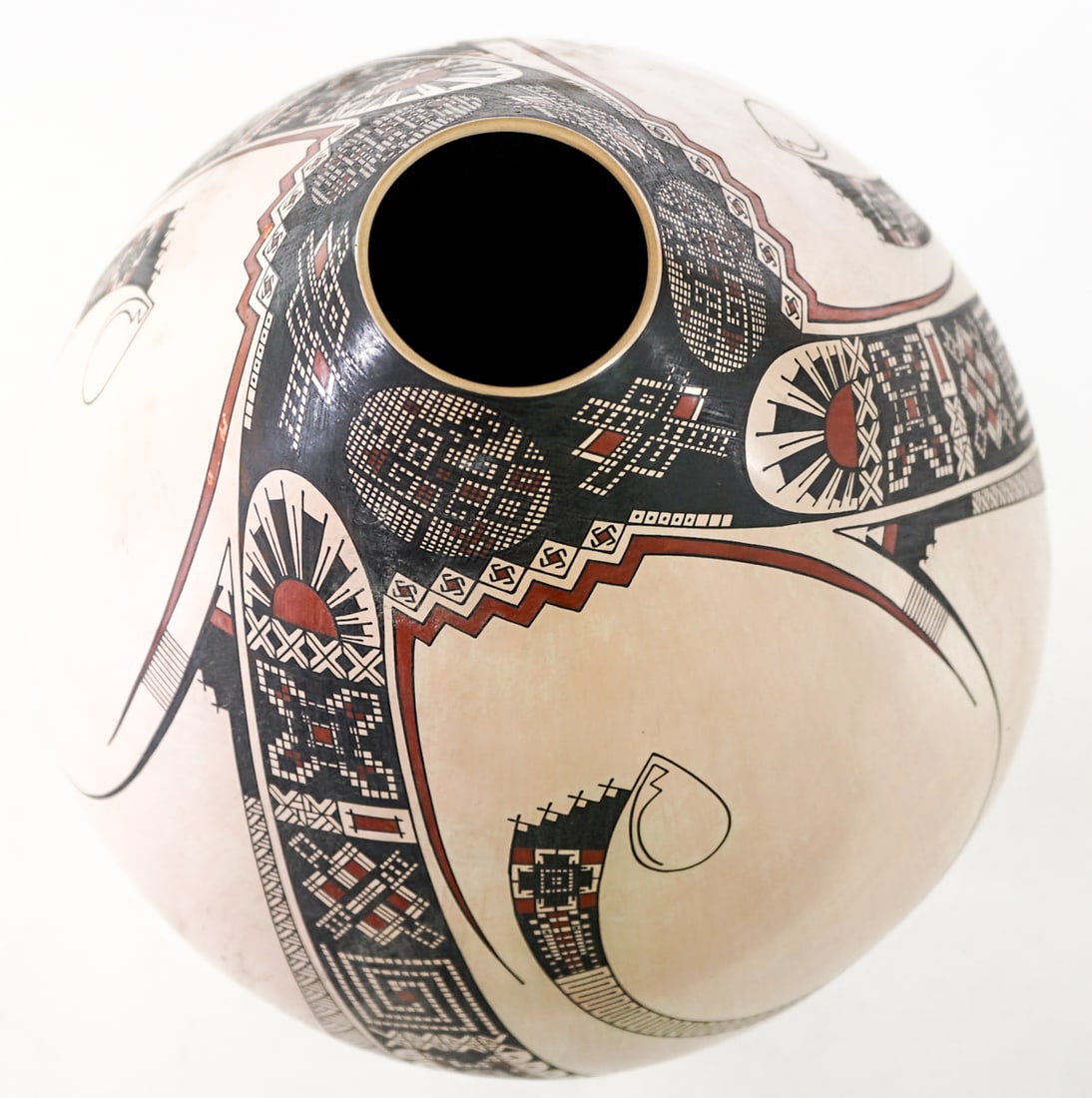 Damien E. Quezada 15IN Polychrome Olla - 3