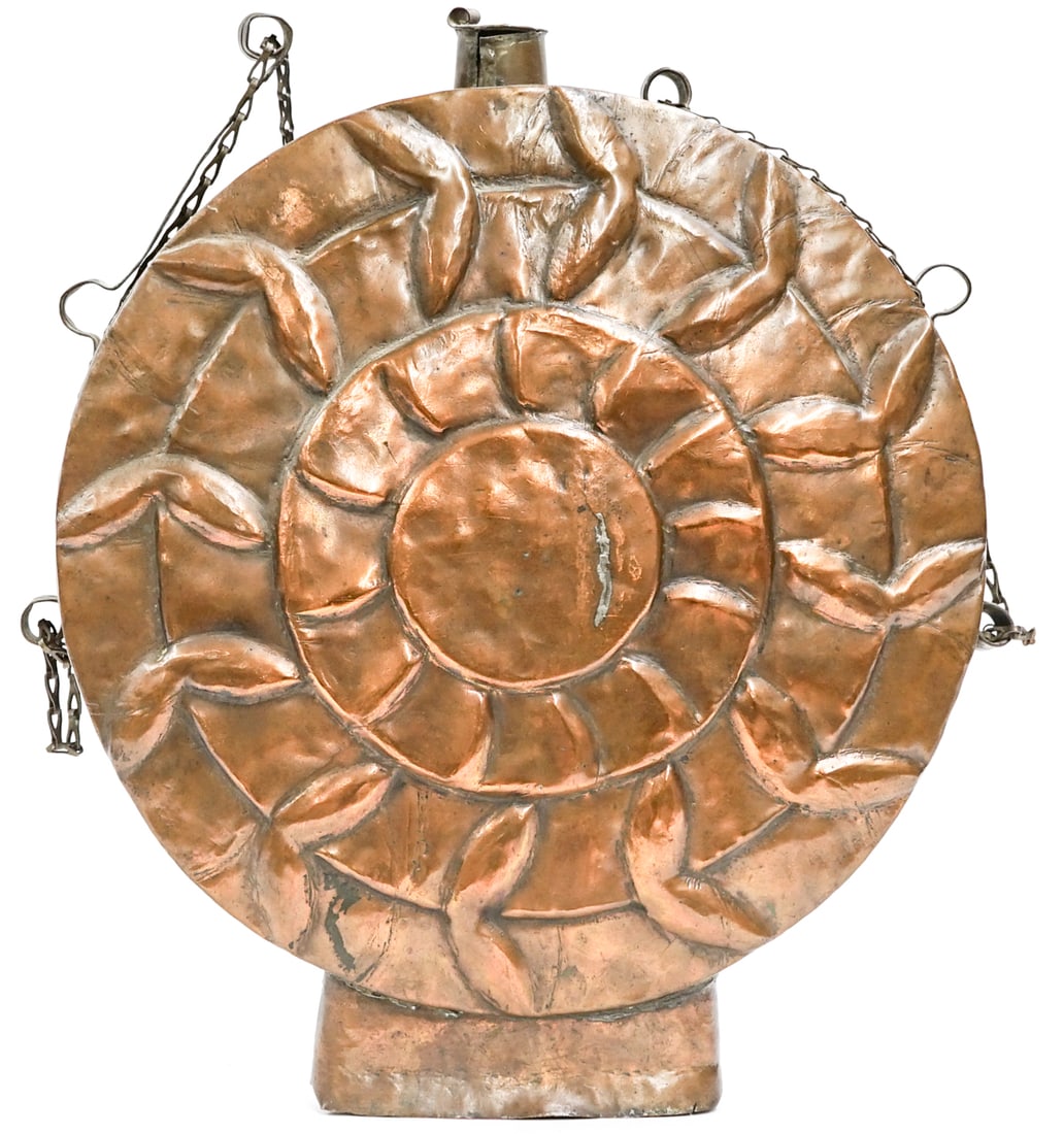 Large Antique Copper Canteen (1 of 5)