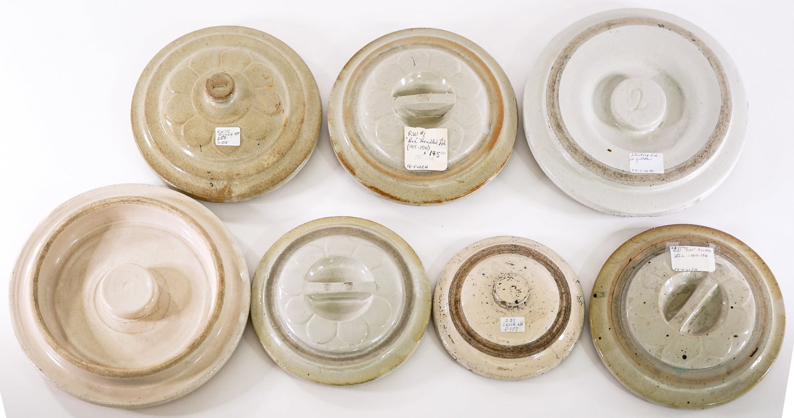 Crock Stoneware (7) 1 and 2 Gallon Lids (1 of 6)