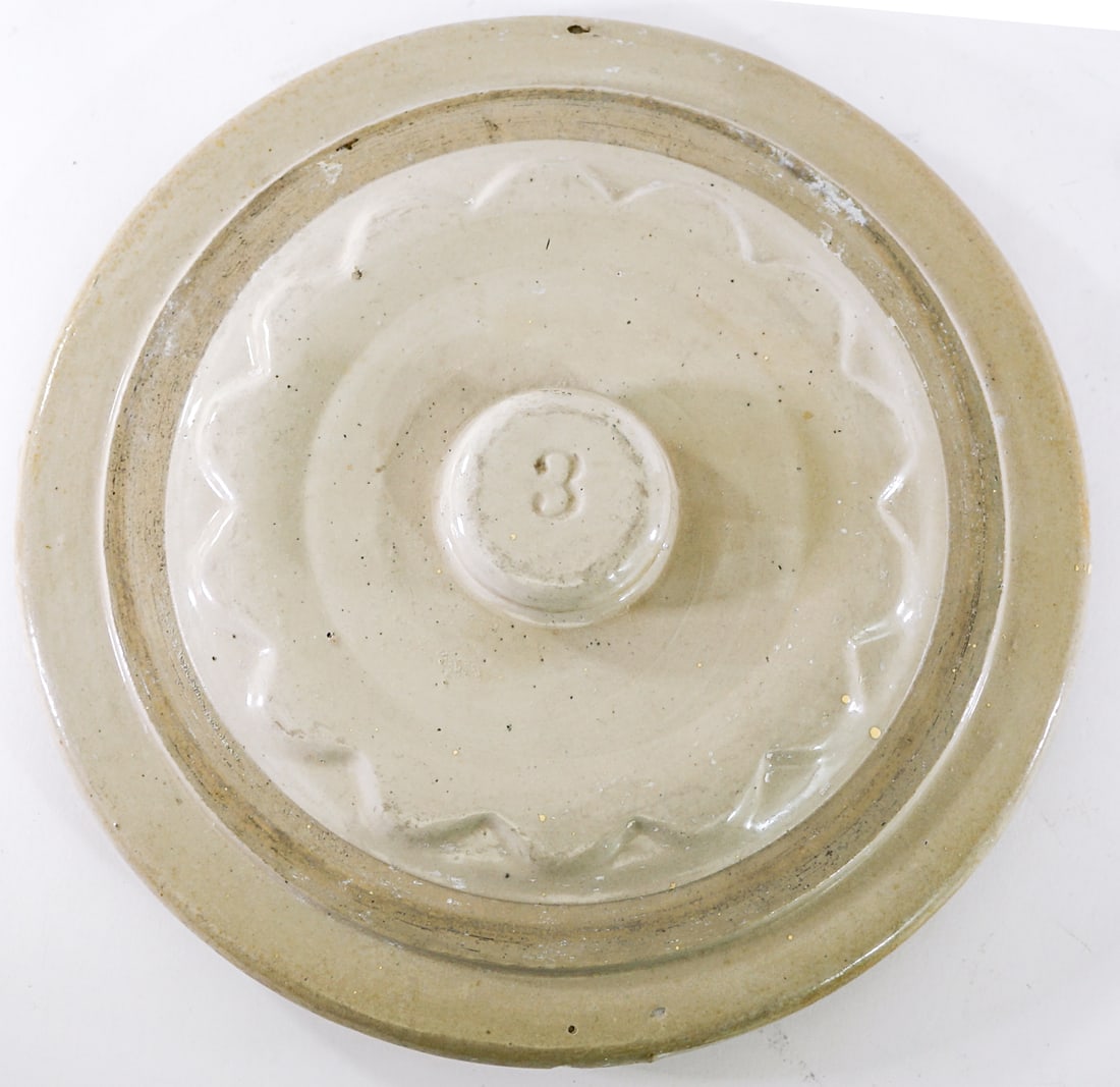Pottery (4) Crock Lids ONLY - 4