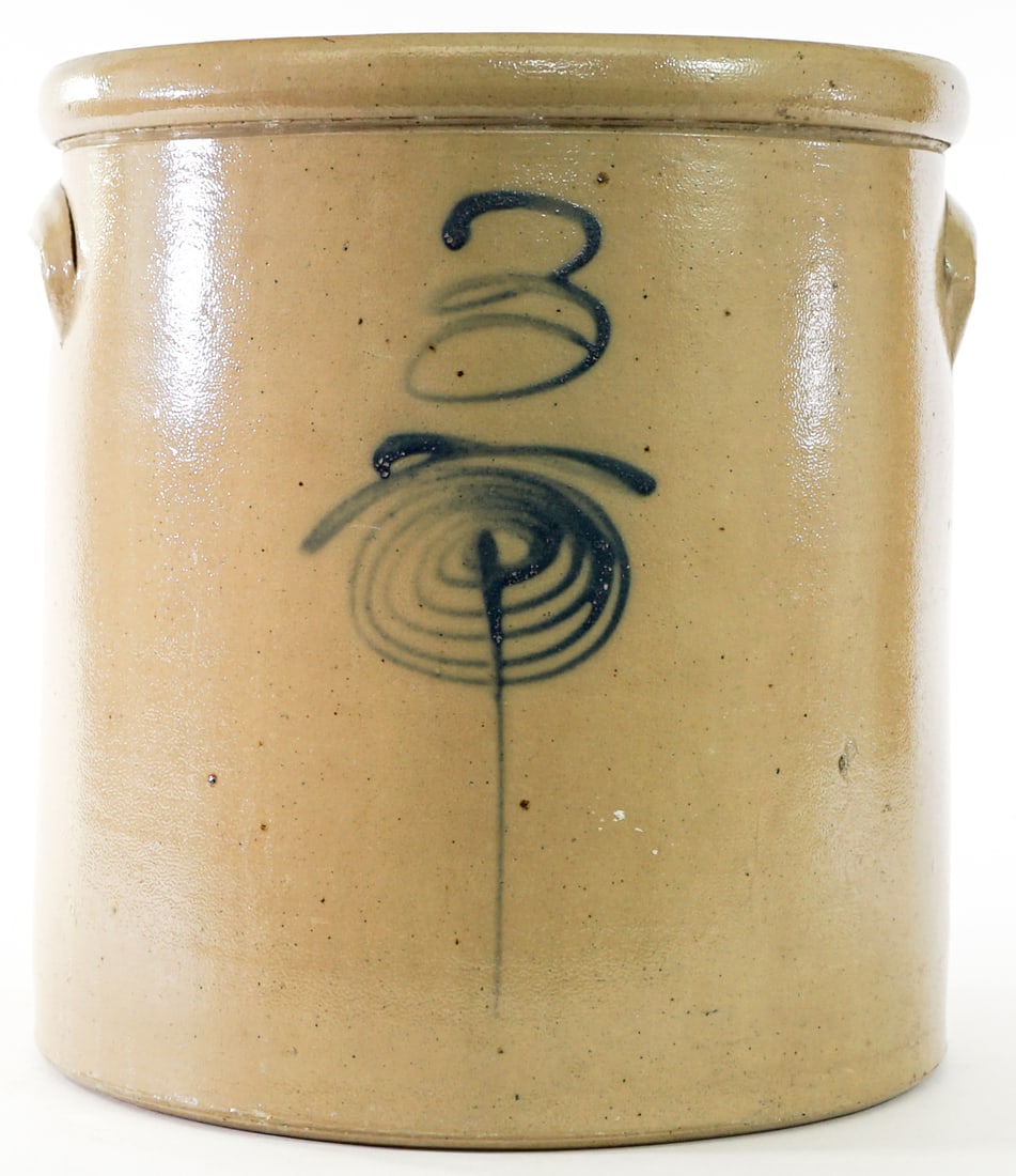 3 Gallon Lazy 8-Target Stoneware Crock Saltglaze (1 of 4)