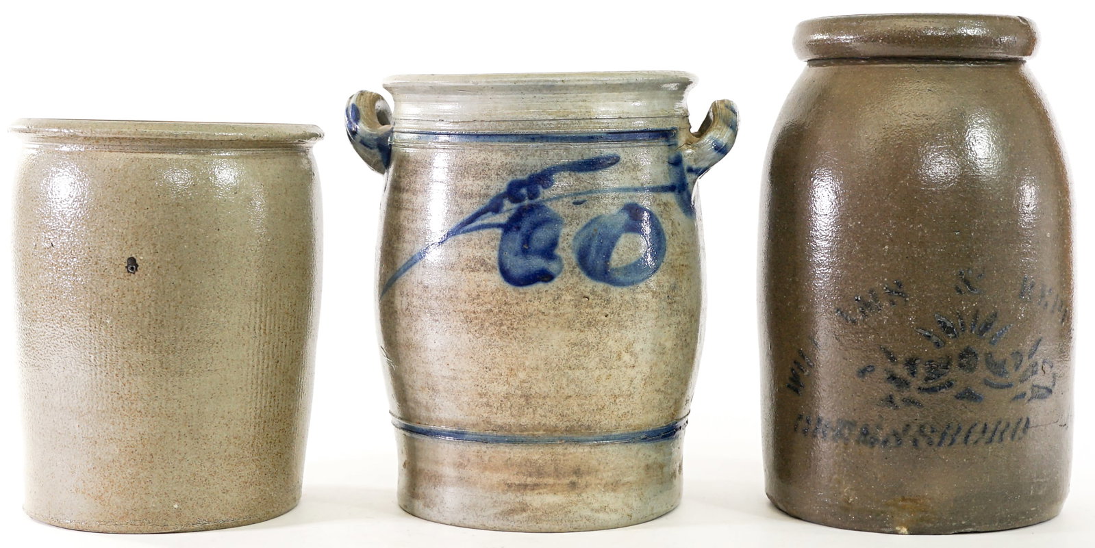 Antique (3) Stoneware Items (1 of 4)