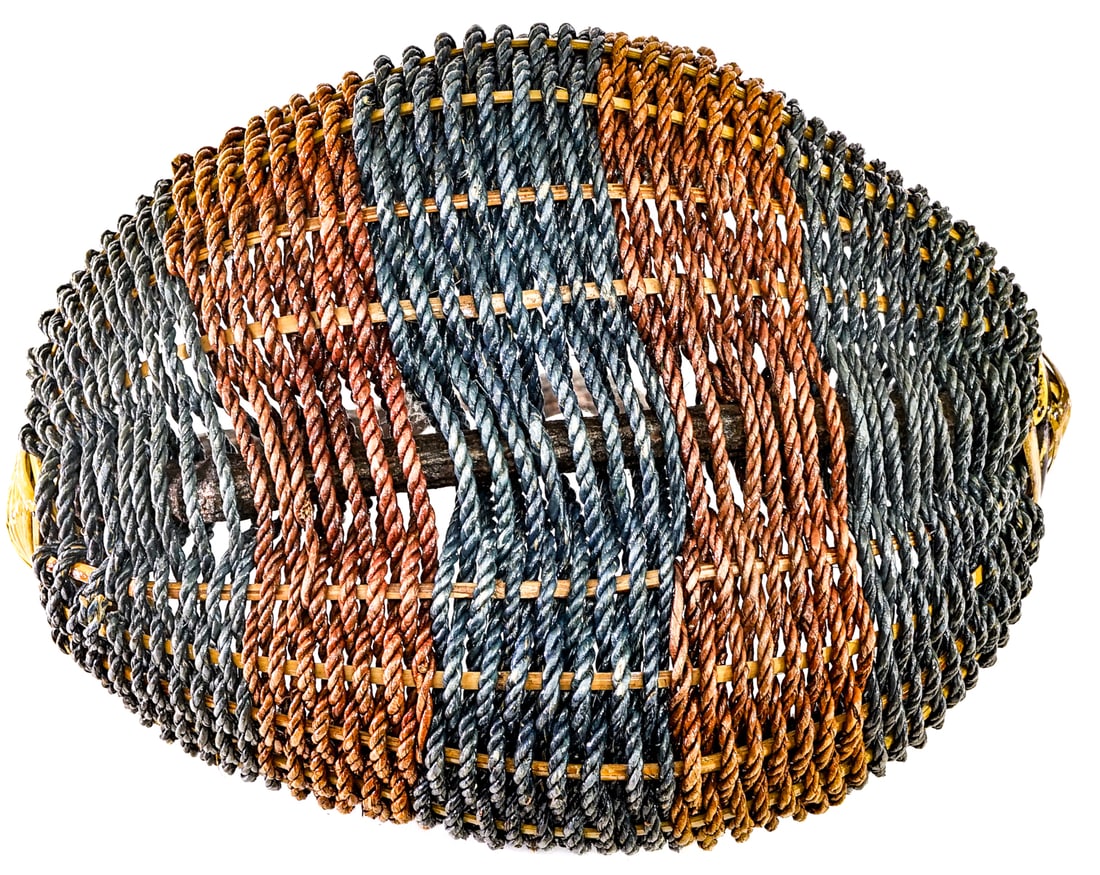 Woven (3) Handled Baskets - 4