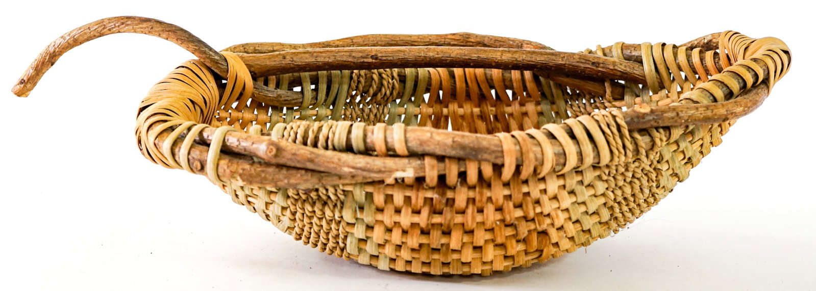 Woven (3) Handled Baskets - 5