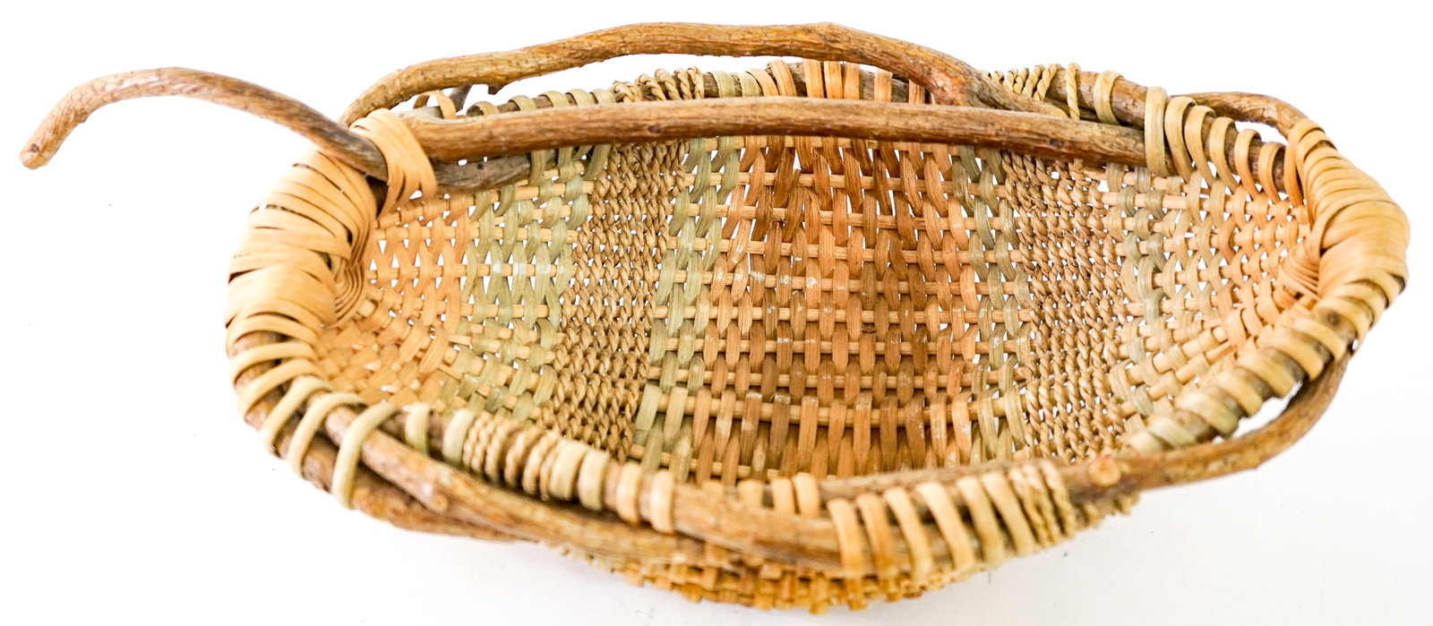 Woven (3) Handled Baskets - 6