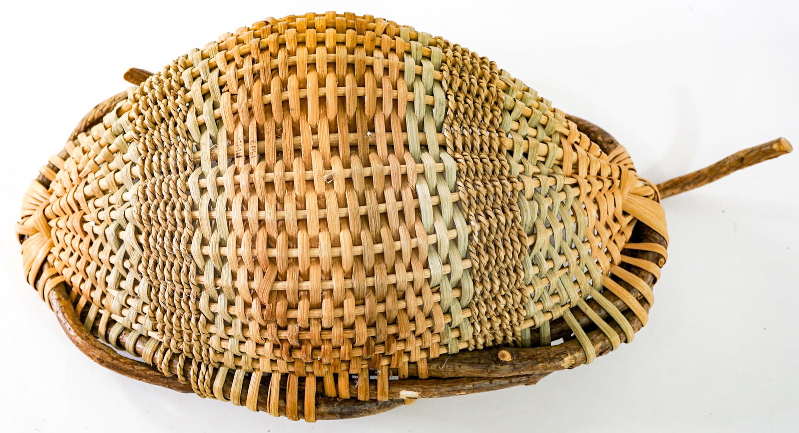 Woven (3) Handled Baskets - 7