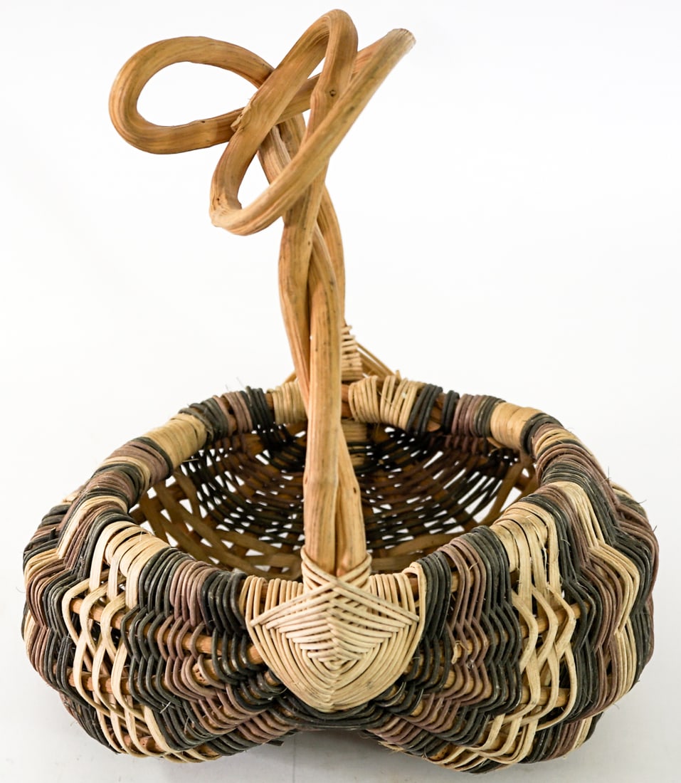 Woven (3) Handled Baskets - 9