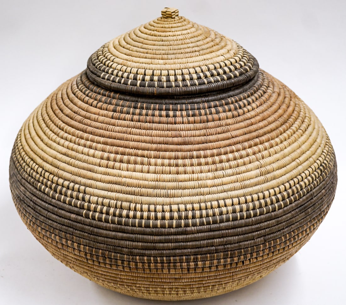Large Lidded Basket - 2