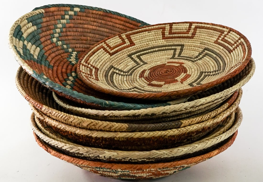 Group of Woven Baskets [8]. (1 of 5)