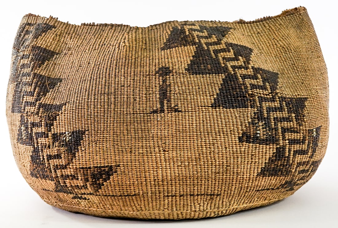 Large Handwoven Basket AS-IS (1 of 4)