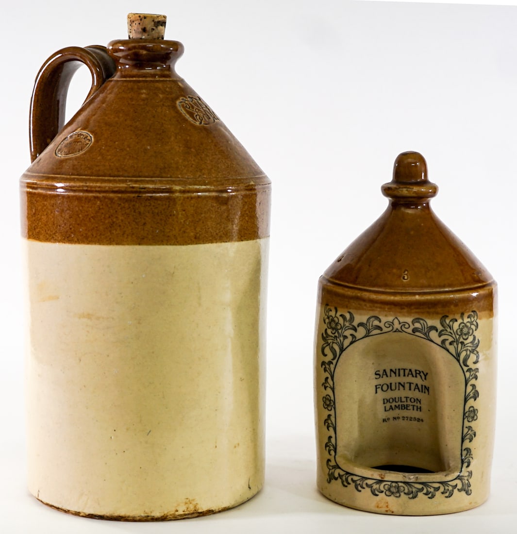 Doulton Lambeth Stoneware (2 Pcs) (1 of 6)