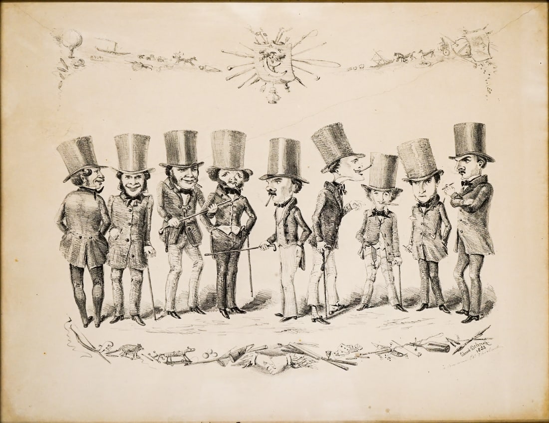 Mid-19th Century Lithograph Edmond Delecroix (1 of 6)