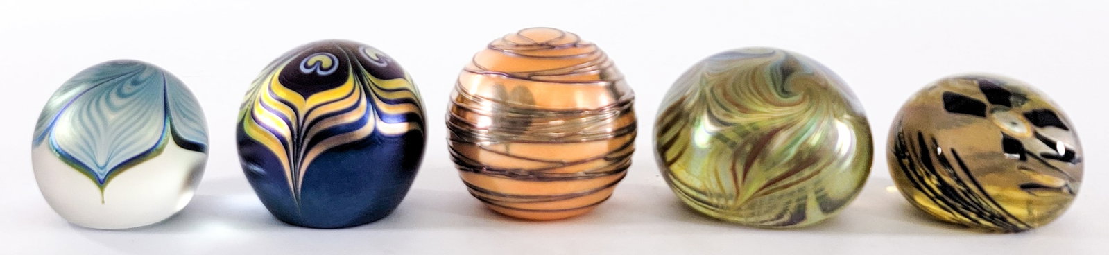 Art Glass (5) Paperweights [Terry Crider] (1 of 8)