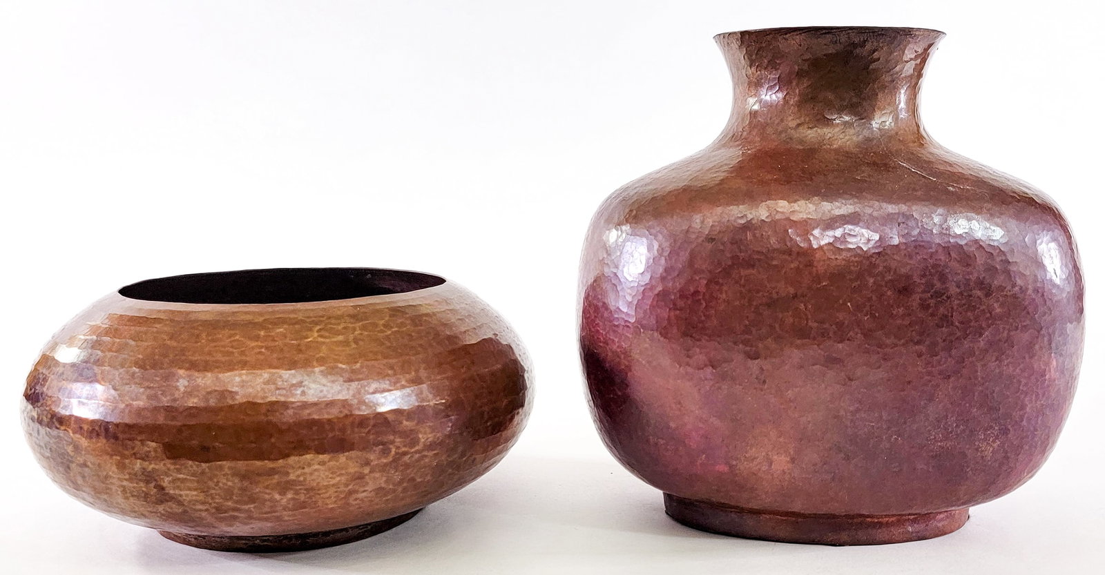 Hammered Copper (2) Vase and Bowl [R. Ramierz] (1 of 5)