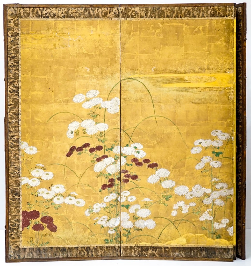 Asian Four Panel Screen - 2
