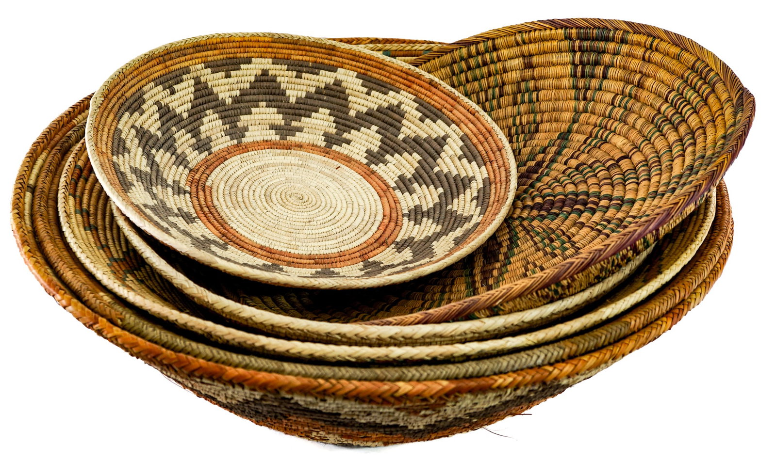 Handwoven (6) Baskets - 2